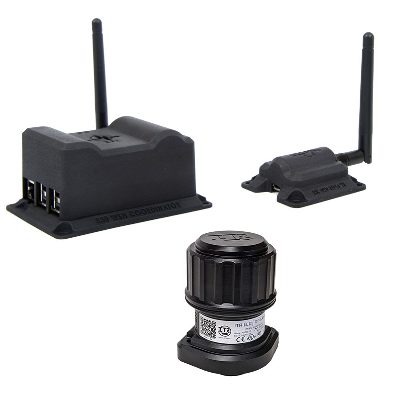 wireless vibration and temperature sensor network (WSN)